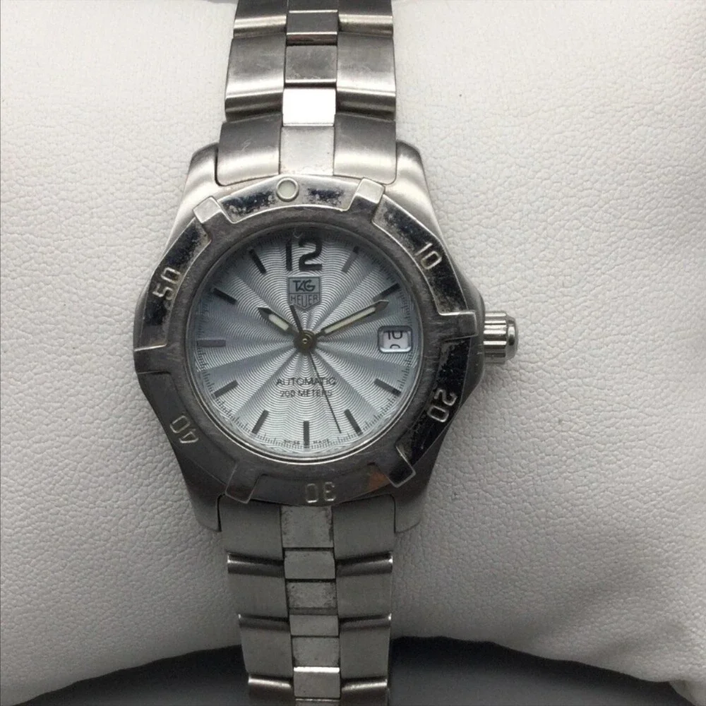 TAG Heuer Womens Watch 28mm Blue Dial Stainless Automatic WN2311 Swiss 7.5